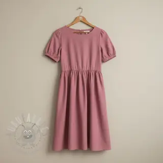 Katoenen popeline mauve