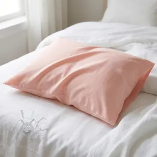 Katoenen popeline light rose