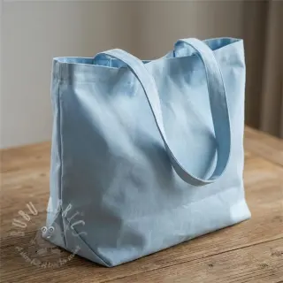 Katoenen popeline blue