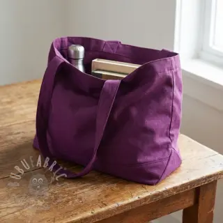 Katoenen popeline dark purple