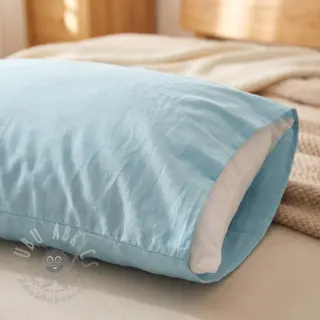 Katoenen popeline light blue