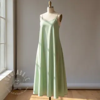 Katoenen popeline light mint