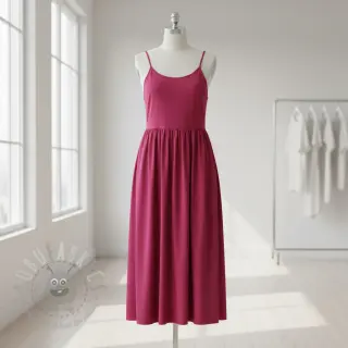 Katoenen popeline cerise