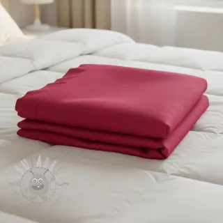 Katoenen popeline cerise