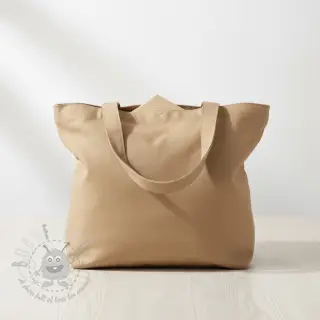 Katoenen popeline taupe