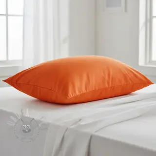 Katoenen popeline orange