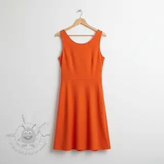 Katoenen popeline orange