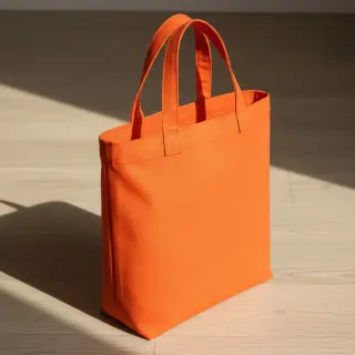 Bavlnený popelín orange