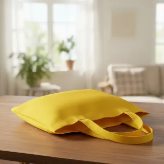 Bavlnený popelín lemon