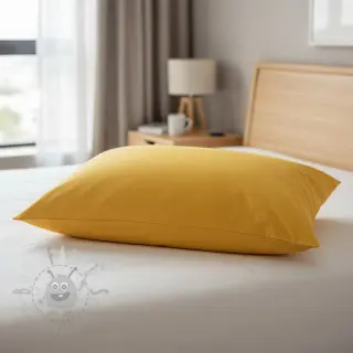 Katoenen popeline yellow