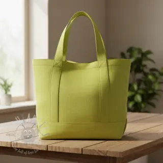 Katoenen popeline old lime