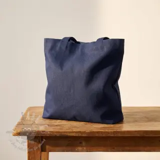 Katoenen popeline navy