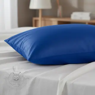 Katoenen popeline cobalt