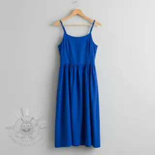 Katoenen popeline cobalt