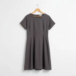 Bavlnený popelín dark grey