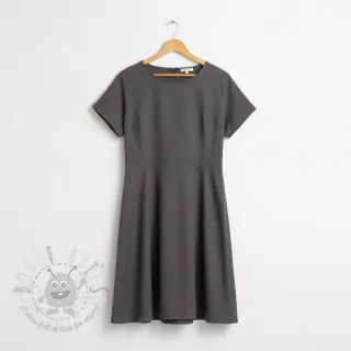 Katoenen popeline dark grey