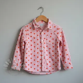 Bavlnená látka FLANNEL Hearts pink