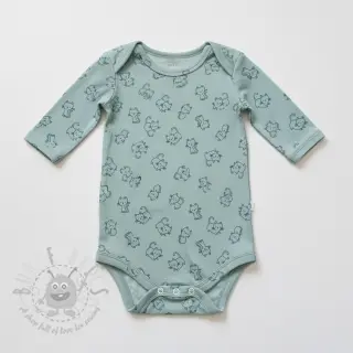 Katoenen stof FLANNEL Cats mint