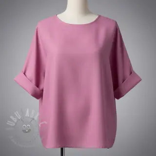 Katoenen stof met linnen PREMIUM dawn pink