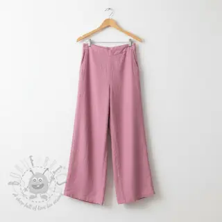 Katoenen stof met linnen PREMIUM dawn pink