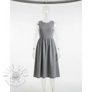 Katoenen stof met linnen PREMIUM light grey