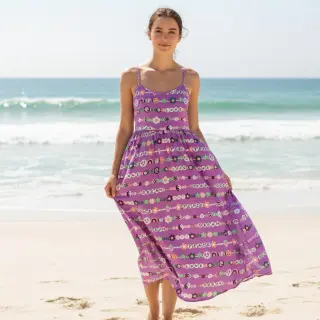 Bavlnená látka Love dream mauve
