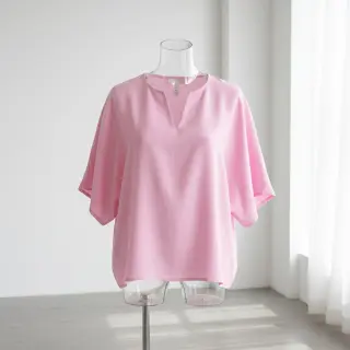 Bavlnená látka s ľanom pink