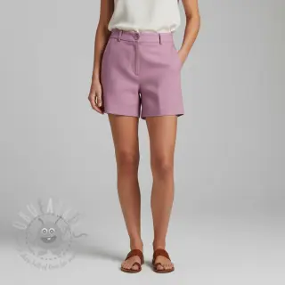 Katoenen stof met linnen old pink