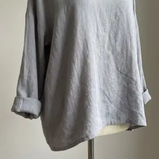 Bavlnená látka s ľanom grey
