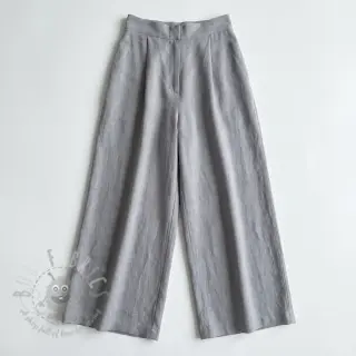 Katoenen stof met linnen grey