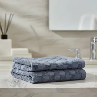 Badstof Checks blue