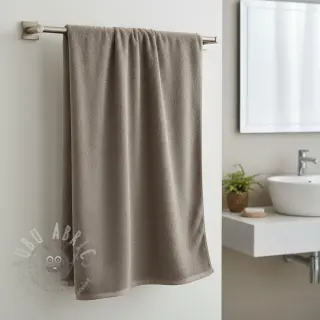 Elastische badstof toffee