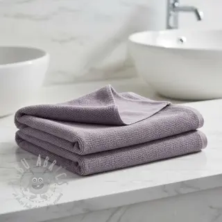 Elastische badstof old purple