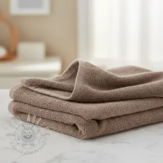 Badstof VELVET BAMBOO taupe