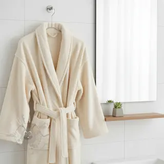 Badstof VELVET BAMBOO ecru