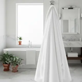 Badstof VELVET BAMBOO white