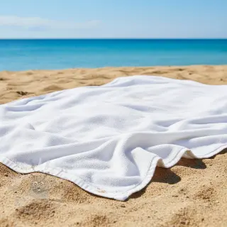 Badstof VELVET BAMBOO white