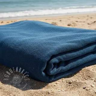Elastische badstof blue