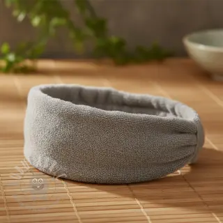Elastische badstof light grey