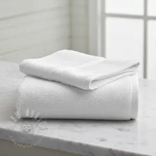 Elastische badstof white