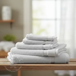 Elastische badstof white