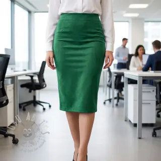 Suèdestof stretch SCUBA dark green