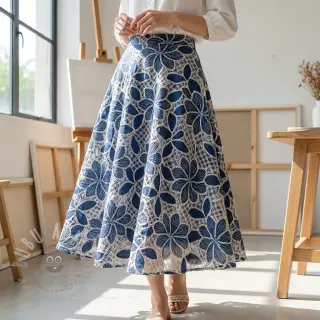 JEANS DENIM Lavicia Lace design En
