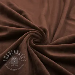 Fluweel VELVET STRETCH dark brown