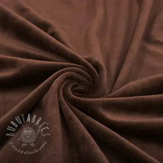 Fluweel VELVET STRETCH dark brown