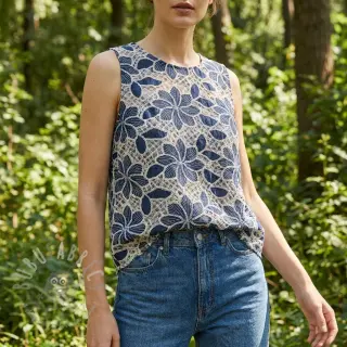 JEANS DENIM Lavicia Lace design En