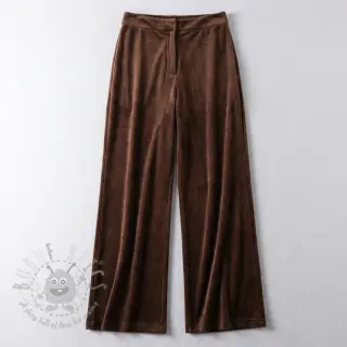 Fluweel VELVET STRETCH dark brown