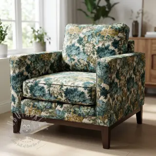 Decoratiestof jacquard Aubusson emeraude