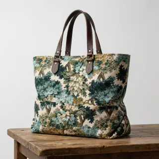 Dekoračná látka jacquard Aubusson emeraude