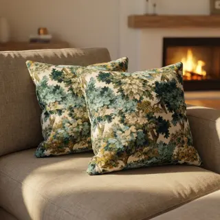 Dekoračná látka jacquard Aubusson emeraude